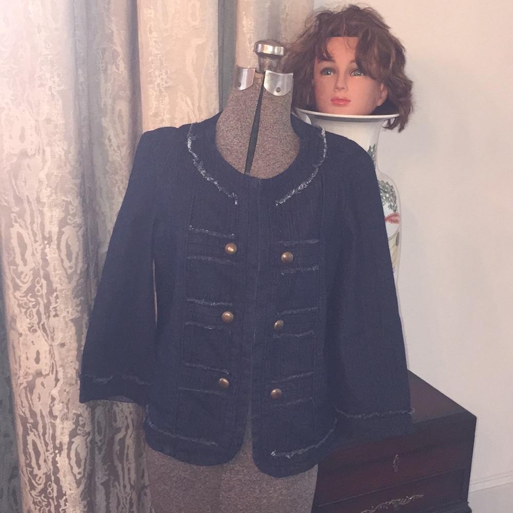 baccini blue jean jacket